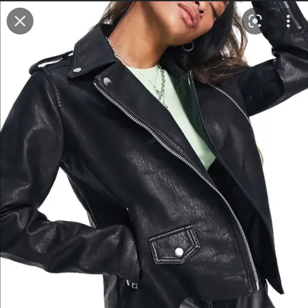Top shop leather jacket